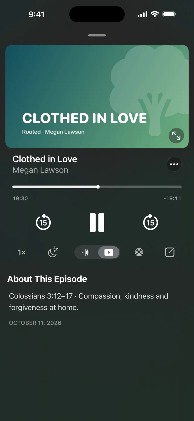 Video player in the member app
